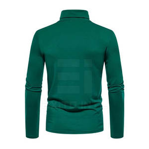 Pull col roulé pour homme à manches longues, style t-shirt, coupe ajustée, chaud et extensible, idéal pour l'hiver - Product Image 3