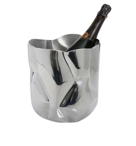 Glossy Silver Finished Stainless Steel <b>Ice</b> Bucket Barware Supplies Beverage <b>Cooler</b> Party Service Portable Sustainable - Product Image 4