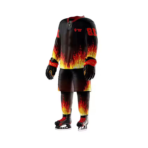 Maillot de hockey sur glace de haute qualité, personnalisé avec le nom de l'équipe, manches courtes, logo sur le devant, séchage rapide, unisexe, adulte, toutes saisons - Product Image 3