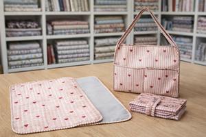 Juego de Bolsas de Pañales para Bebé, Portátiles, Vintage, de Dos Piezas, con Cierre de Cremallera, Tela de Algodón Ligera de 270 GSM, Organizador Ideal para Viajes - Product Image 4