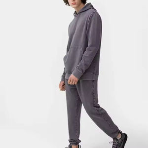 Conjunto Deportivo de Invierno para Hombre, Premium, 100% Algodón, Felpa, Estilo Casual, Sudadera con Capucha y Pantalones Jogger, Transpirable y Ligero - Product Image 1