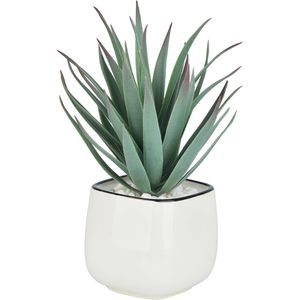 Pequeñas Suculentas Artificiales en Macetas, Decoración Boho para Interiores, Baño y Dormitorio, Plantas Artificiales de Agave, Vegetación para Cafetería y Hogar - Product Image 1