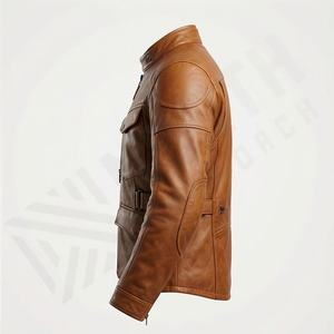 Veste de moto en cuir véritable pour homme de qualité supérieure, nouvelle arrivée, vestes de moto d'hiver, protections amovibles, personnalisables - Product Image 3