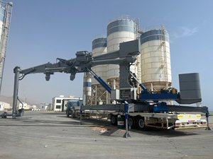 ระบบควบคุมฝุ่นสำหรับขนถ่ายวัสดุแบบอัตโนมัติจากเรือบรรทุกปูนซีเมนต์โดยตรงจากโรงงาน สำหรับการจัดการวัสดุจำนวนมากและการใช้งานในท่าเรือ - Product Image 3