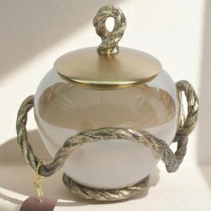 Recipientes de Vidrio Dorados para Almacenamiento de Alimentos con Tapa Elegante para Azúcar, Dulces, Hierbas y Especias - Product Image 1