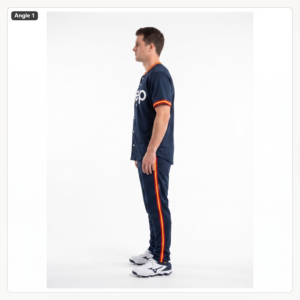 Custom Men's Baseball Uniform Set Button <b>Down</b> Jersey Athletic <b>Pants</b> Sportswear Tracksuit Teamwear OEM Wholesale - Product Image 3