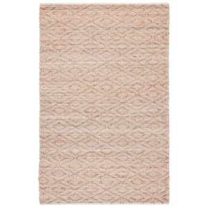 Geometric Flat Weave <b>Jute</b> <b>Rug</b> Rectangle Natural Beige Cotton <b>Jute</b> Backing Scandinavian Style Living Room <b>Rug</b> Thin Pile - Product Image 4