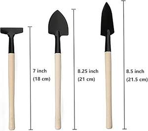 Ensemble d'outils de jardinage légers 3 pièces avec manches en bois – Outils à main pour la plantation et le creusement (OEM) - Product Image 3