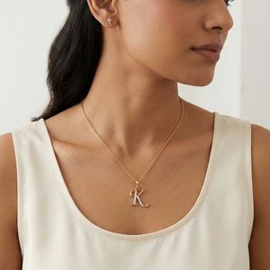 Atractivo colgante de diamante natural de 0.06 ct, color HI, corte brillante redondo, claridad VS SI, colgante de joyería de compromiso en oro amarillo. - Product Image 1