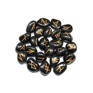 Wholesale Natural Agate Stones <b>Crystals</b> <b>Crafts</b> Gemstone Black Engrave Carving Round Chakra Reiki Easter Handmade Set Sale - Product Image 4