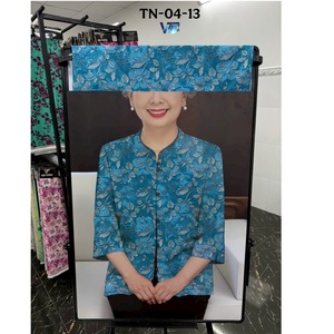Tissu Jacquard Texturé Imprimé Vietnam Mode Mature 100% Polyester Imprimé Élégant pour Vêtements de Détente - Product Image 3
