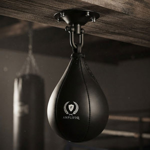 Ballon de vitesse de boxe professionnel en cuir, hauteur réglable, design personnalisable pour l'entraînement, la pratique du punching et l'exercice quotidien en salle de sport - Product Image 5