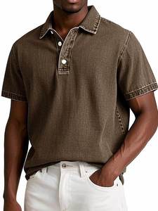2026 Arrival <b>Men</b> Vintage Solid Color <b>Silk</b> Seamless T <b>Shirt</b>, Custom Logo Quick Dry Breathable Short Sleeve Tops - Product Image 2