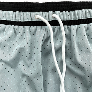 Pantalones Cortos de Baloncesto para Hombre, Transpirables, de Malla, Estilo Retro, Colorblock, Lisos, para Verano, con Bolsillo - Product Image 6
