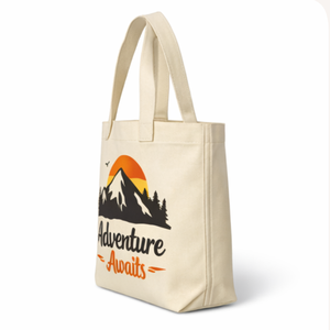 High Quality Custom Printed Logo Cotton <b>Canvas</b> Tote Bag Fashionable Big <b>Plain</b> Women's Wholesale printed Shopping Bags - Product Image 3