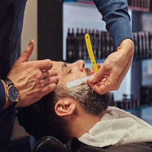 Cuchilla de seguridad de acero inoxidable con cabezal giratorio de plástico para adelgazar el cabello, precio mayorista, para salón de belleza, logotipo personalizado - Product Image 6