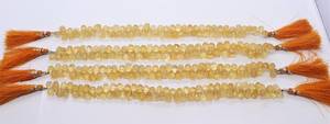 Perles de citrine naturelle facettées en forme de larme AAA, taille 6x9 MM, perles de pierre précieuse de citrine en forme de goutte, brin de 20 pouces, perles facettées en forme de larme en vrac - Product Image 6