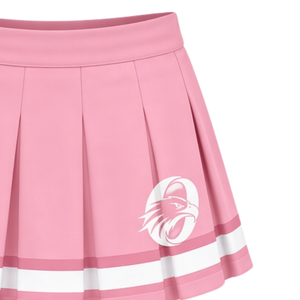 Jupe plissée rose vif sublimée pour cheerleading, bas de tenue d'équipe athlétique, vêtements d'entraînement sportif, performance et compétition - Product Image 4