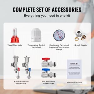 Collettore a 3 ramificazioni da 1/2 pollice per tubi PEX, in acciaio inossidabile, per riscaldamento radiante idronico a pavimento per sistemi HVAC - Product Image 6