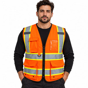 High Visibility Reflective Safety <b>Vest</b> for Construction Traffic and Outdoor Work Lightweight Mesh Safety Uniforms - Product Image 2