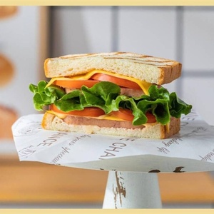 Papel Antigrasa para Envolver Alimentos, Apto para Microondas y Ecológico, Envoltorio Desechable para Sándwiches con Diseño Impreso para Uso en Restaurantes - Product Image 5