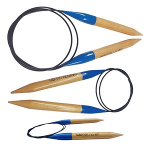 Aiguilles à tricoter en bois prêtes à l'emploi avec câble sans mémoire de forme. Idéal pour le tricotage sans couture et la distribution internationale. - Product Image 5