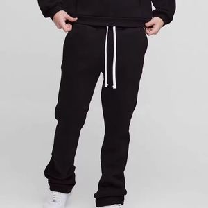SHAFIQSPORTS Zip Oversized Flare Autumn Heavyweight Fleece Eco-Friendly Hooded Drawstring Closure Two-Piece 100% Cotton Jogger - Product Image 5