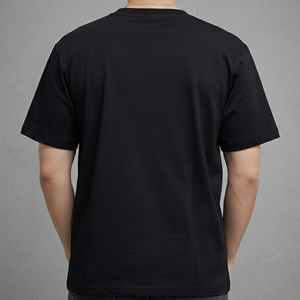 T-shirt surdimensionné en coton pour homme, imprimé ailes de plumes, col rond, décontracté de luxe, à manches courtes, fabricant de vêtements - Product Image 4