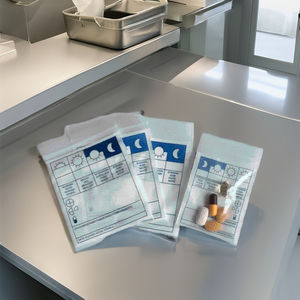 Sac à fermeture éclair en LDPE imprimé sur mesure pour la distribution de médicaments en pharmacie avec emballage de qualité médicale - Product Image 1