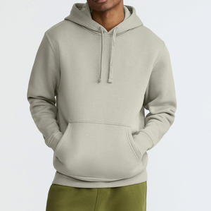 เสื้อฮู้ดแบบสวม Unisex สั่งทำได้ คุณภาพสูง ผ้าฟลีซหนานุ่ม 100% ผ้าฝ้าย ซิป ซิปหน้า ลายเรียบ สไตล์สตรีทแวร์ ชุดวอร์ม ผ้าพัฟฟ์ สำหรับฤดูหนาว - Product Image 1