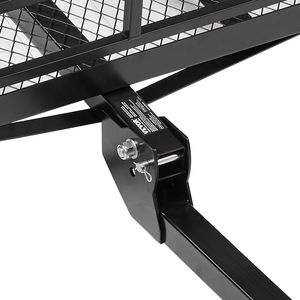 Portapacchi Pieghevole da Gancio Traino 152x61x35 cm con Capacità di 227 kg e Stabilizzatore Antivibrazione per Gancio Traino - Product Image 1