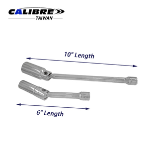 TAIWAN CALIBRE 3/8" Dr x 6 Point x 10" Extra Length Magnetic Swivel Spark <b>Plug</b> <b>Socket</b>, spark <b>plug</b> <b>extension</b> - Product Image 3