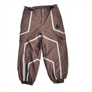 Pantalon de ski cargo large 100 % polyester, imprimé, entièrement imperméable, respirant et isolé en polaire, style urbain, vente en gros - Product Image 1