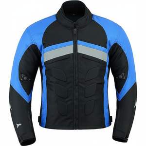 Blouson de moto unisexe léger en cuir et Cordura, motif imprimé, grande taille, respirant, séchage rapide pour la moto et les courses automobiles - Product Image 1