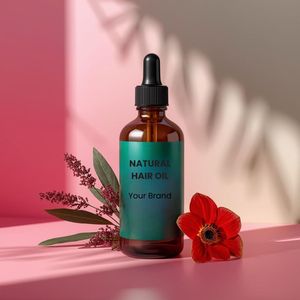 Huile essentielle pour les soins capillaires à base de feuilles de curry naturelles, hydratante, certifiée OEM ODM, personnalisable, emballage de marque privée, cheveux - Product Image 1