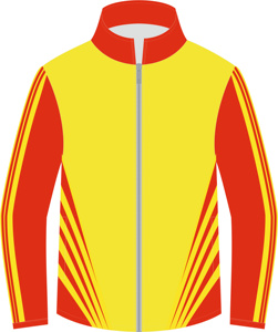 เสื้อแจ็คเก็ตแทร็คแบบซิปเต็มตัว Furat Leathers รุ่น Unisex Sporty สีฟ้า-เขียว คอปกมีฮู้ด ผลิตจากโพลีเอสเตอร์ ระบายอากาศได้ดี แห้งเร็ว - Product Image 3