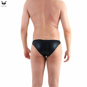 New Arrival Premium Quality Sleek Fit Classic Rise Cut Zipper Front High Performance Leather Fashion Underwear Suitable Clubwear - Product Image 6