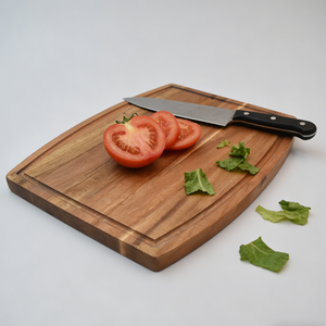 Planche à découper personnalisée en bois d'acacia massif pour cuisine - Product Image 1