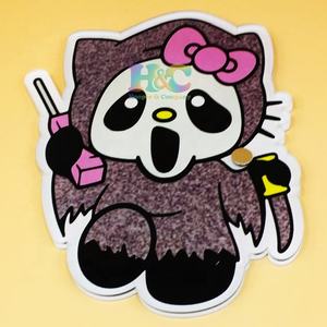 แผ่นอะคริลิคติดขนตาแบบใหม่ ลายเฮลโลคิตตี้ ดีไซน์เองได้ รูปหัวใจ สี่เหลี่ยม แม่เหล็ก ปลอดภัยต่อสิ่งแวดล้อม ทนทาน โลโก้แบบแบน ขนมิ้งค์คุณภาพสูง - Product Image 2