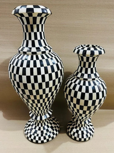 Vase à fleurs en os incrusté, design personnalisé, mariage en bord de mer, éco-responsable, pour intérieur/extérieur, décoration de jardin, jardinières - Product Image 6
