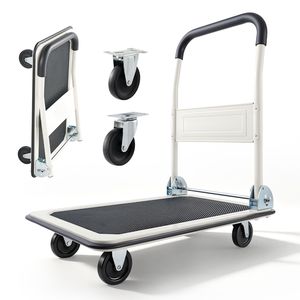 Carrello Pieghevole con Capacità di Carico di 150 kg, Ruote Girevoli, Piattaforma Pieghevole, Carrello Manuale OEM Personalizzabile - Product Image 1