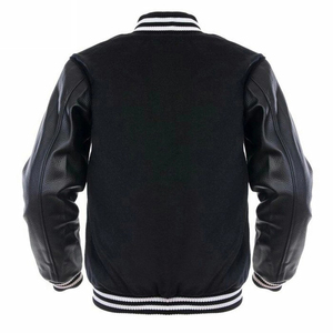 เสื้อแจ็คเก็ตบอมเบอร์ผ้าซาตินผู้ชาย High Street Varsity ดีไซน์ล่าสุด แบบมีฮู้ด คอตั้ง ทรงยาวบาง เคลือบผิวอย่างดี ขายส่ง เสื้อแจ็คเก็ตกันหิมะ - Product Image 2