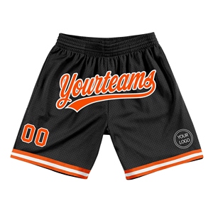 Wholesale Direct OMMIZ INDUSTRY Best Selling Custom Black <b>Old</b> Gold-White Authentic Throwback Basketball <b>Shorts</b> - Product Image 6