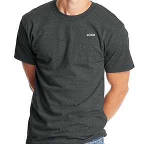 T-shirt homme en coton lourd, col rond, 100 % coton, directement de l'usine - Product Image 4