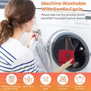 Bufanda Eléctrica Unisex con Calefacción USB para Invierno, Manta Cálida y Suave para el Cuello con 3 Modos, Ideal para Exteriores - Product Image 4