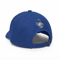 Casquette Vintage Bleue Personnalisée 100% Polyester avec Logo Brodé en 3D – Chapeau Stylé à l'Effigie d'un Taureau, Broderie 3D, Casquette de Sport Hip Hop