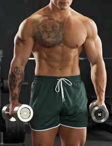 <b>Men</b> <b>White</b> Solid Color Board <b>Shorts</b> Mid Waist Drawstring Quick Dry Casual Swim Trunks with Pockets - Product Image 1