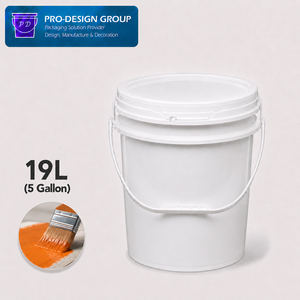 ถังสีพลาสติกขนาด 19 ลิตร แบบหนาพิเศษ พร้อมหูหิ้ว สำหรับงานเคลือบอุตสาหกรรม ป้องกันการรั่วซึม - Product Image 1