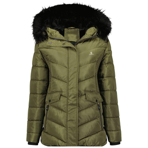 Abrigo largo acolchado para mujer con bolsillos con cremallera y opciones de color personalizadas, pedido al por mayor, de proveedor de fábrica 2026 - Product Image 1