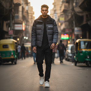 Veste d'hiver matelassée personnalisée RexFit Sports Premium, rembourrée de duvet, pour hommes et femmes, logo brodé, OEM ODM - Product Image 3